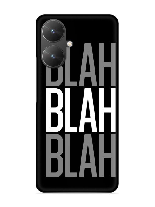 Blah Blah Blah Wallpaper Snap Case for Poco M6 (5G)