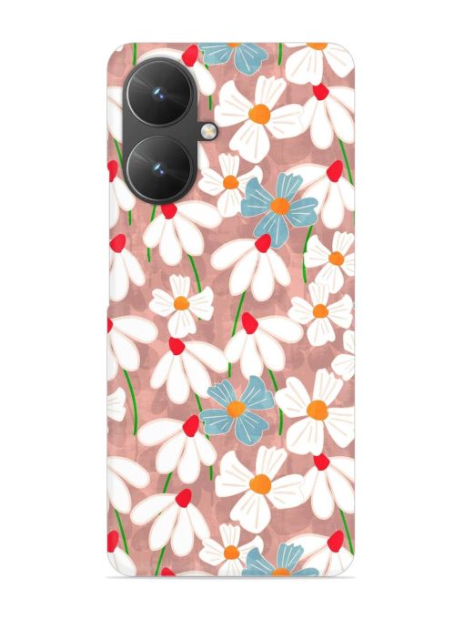 Abstract Petal Flowers Snap Case for Poco M6 (5G) Zapvi