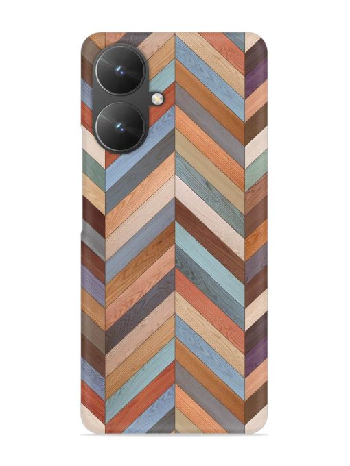 Seamless Wood Parquet Snap Case for Poco M6 (5G) Zapvi