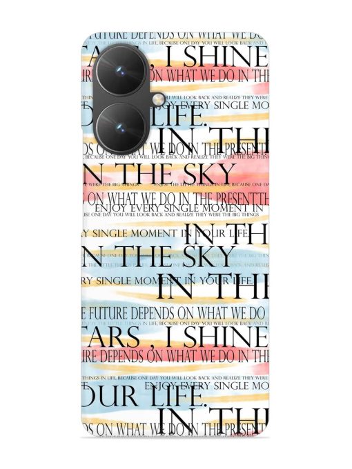 Seamless Slogans Pattern Snap Case for Poco M6 (5G) Zapvi