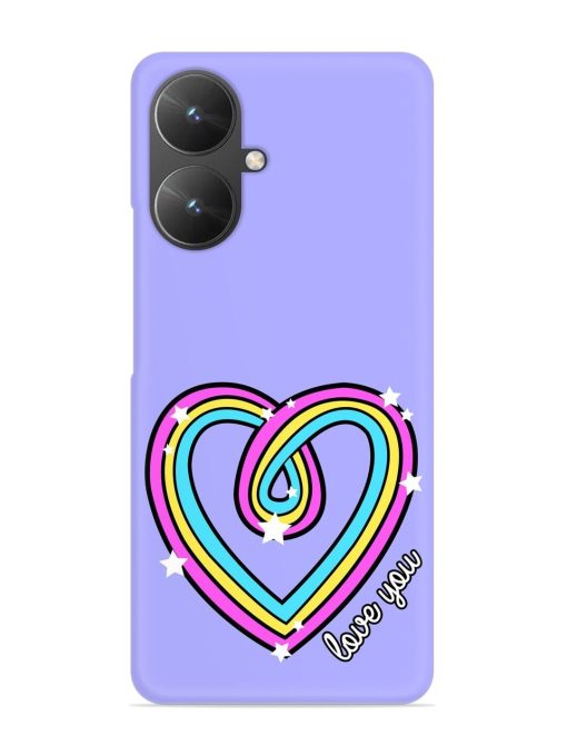 Colorful Rainbow Heart Snap Case for Poco M6 (5G) Zapvi