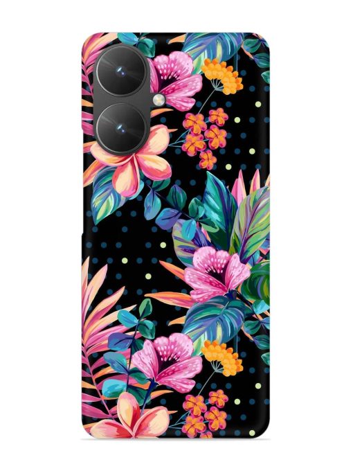 Seamless Floral Pattern Snap Case for Poco M6 (5G) Zapvi