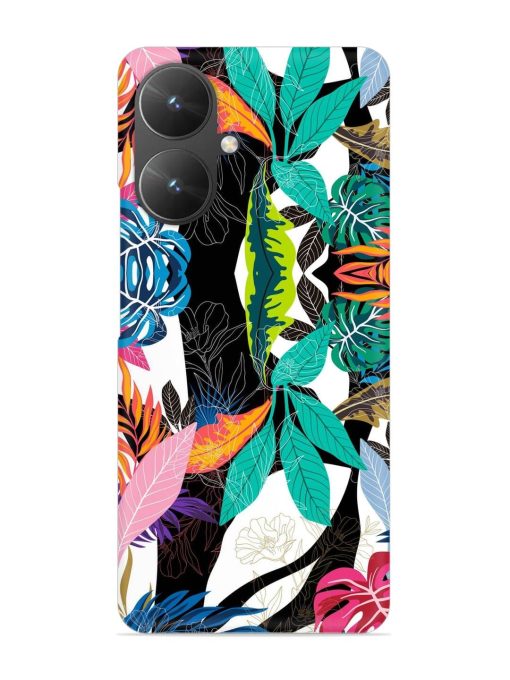 Floral Pattern Bright Snap Case for Poco M6 (5G) Zapvi