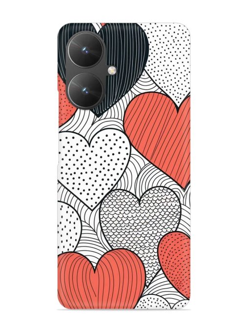 Girly Heart Seamless Snap Case for Poco M6 (5G)