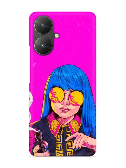 Aesthetic Anime Girl Snap Case for Poco M6 (5G) Zapvi