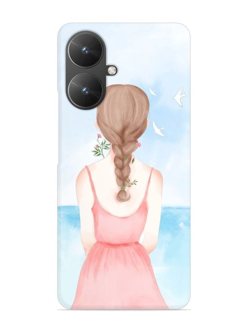 Watercolor Girl Vector Snap Case for Poco M6 (5G)