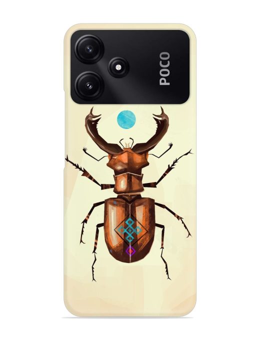 Stag Beetle Vector Snap Case for Poco M6 Pro (5G) Zapvi