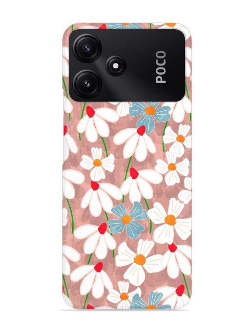 Abstract Petal Flowers Snap Case for Poco M6 Pro (5G) Zapvi