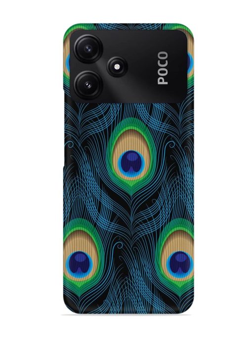 Seamless Pattern Peacock Snap Case for Poco M6 Pro (5G)