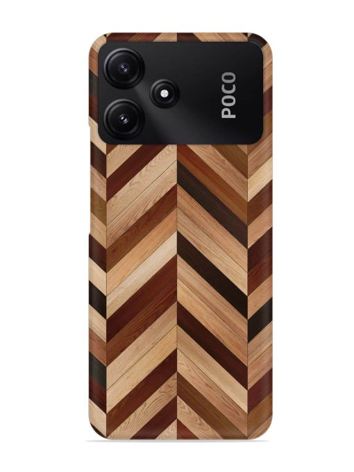 Seamless Wood Parquet Snap Case for Poco M6 Pro (5G) Zapvi