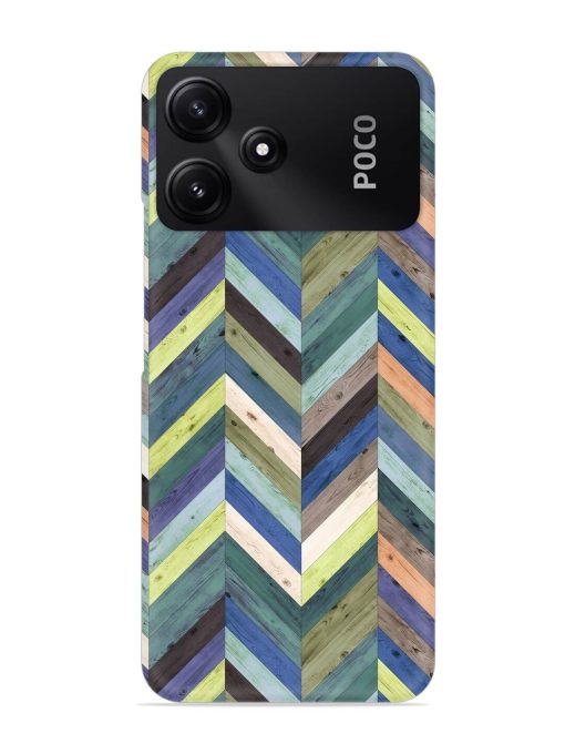 Chevron Random Color Snap Case for Poco M6 Pro (5G) Zapvi