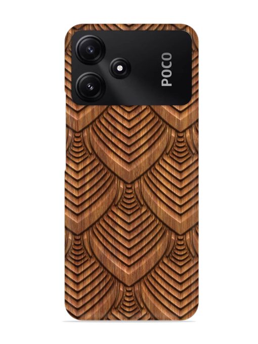 Carved Pattern On Snap Case for Poco M6 Pro (5G) Zapvi