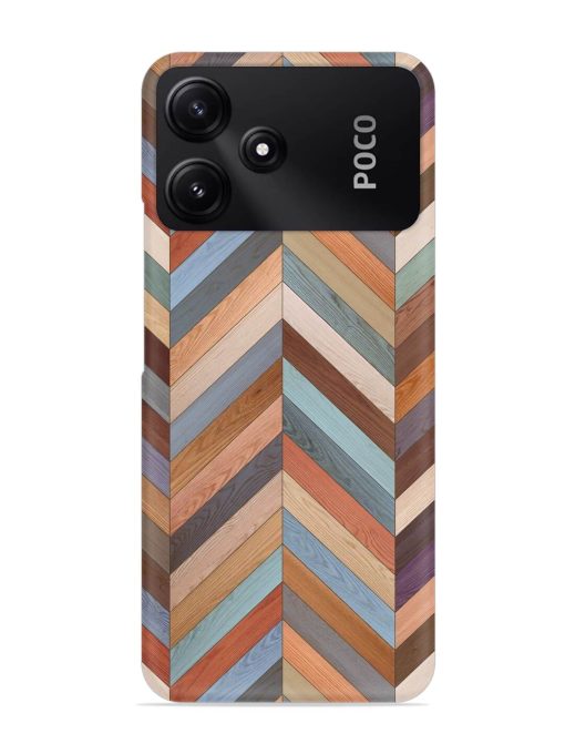 Seamless Wood Parquet Snap Case for Poco M6 Pro (5G) Zapvi