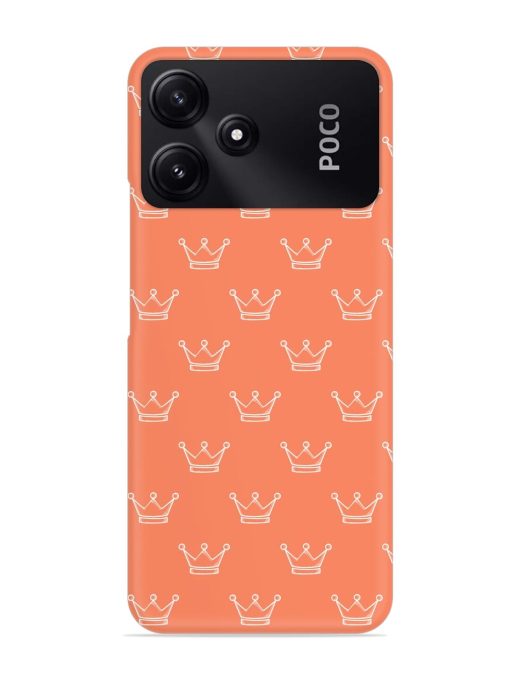 Hand Drawn Crown Snap Case for Poco M6 Pro (5G)