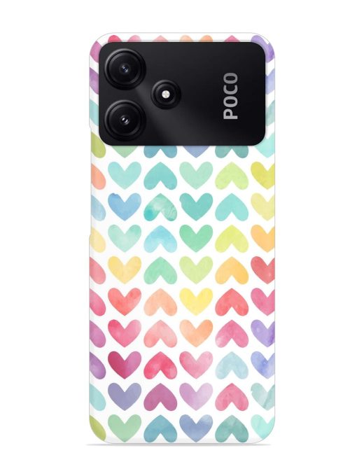 Seamless Colorful Watercolor Snap Case for Poco M6 Pro (5G) Zapvi