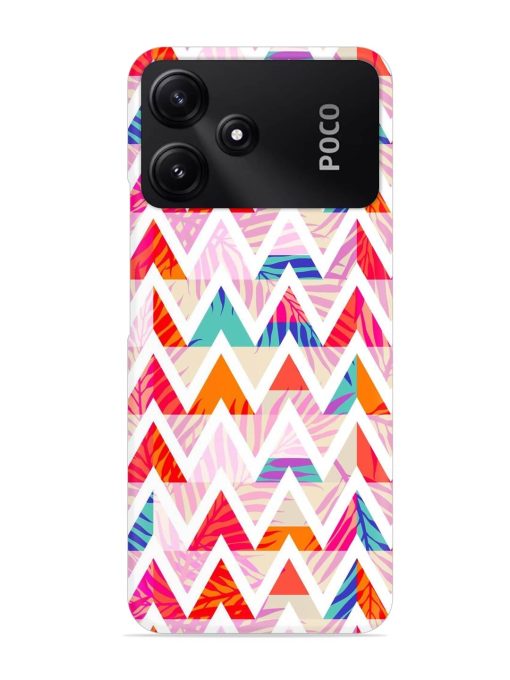 Abstract Triangle Background Snap Case for Poco M6 Pro (5G) Zapvi