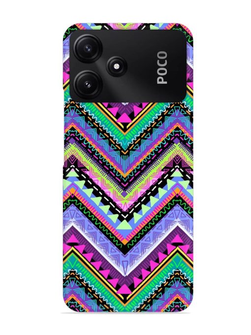 Tribal Aztec Print Snap Case for Poco M6 Pro (5G) Zapvi