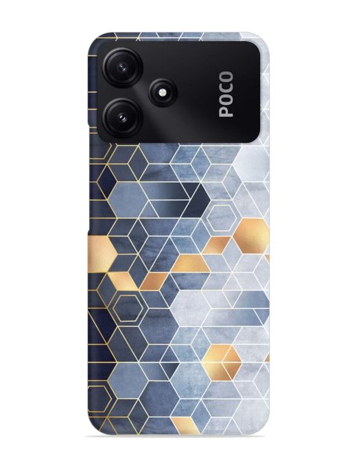 Geometric Abstraction Hexagons Snap Case for Poco M6 Pro (5G) Zapvi