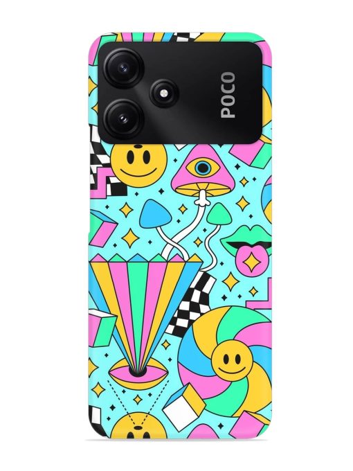 Trippy Rainbow 60S Snap Case for Poco M6 Pro (5G)