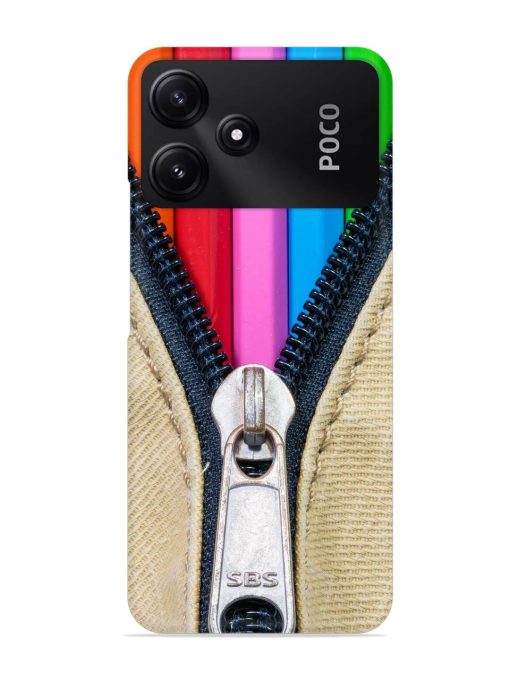 Zip In Color Snap Case for Poco M6 Pro (5G) Zapvi