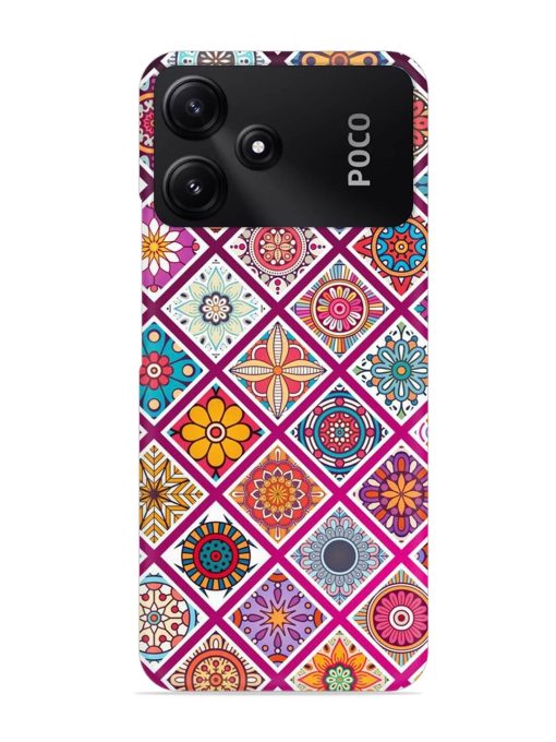 Seamless Tile Pattern Snap Case for Poco M6 Pro (5G)