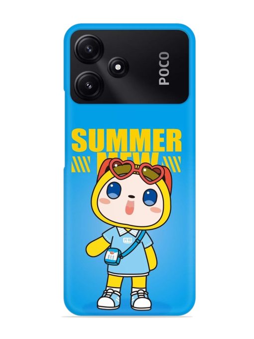 Summer Mew Cartoon Snap Case for Poco M6 Pro (5G) Zapvi