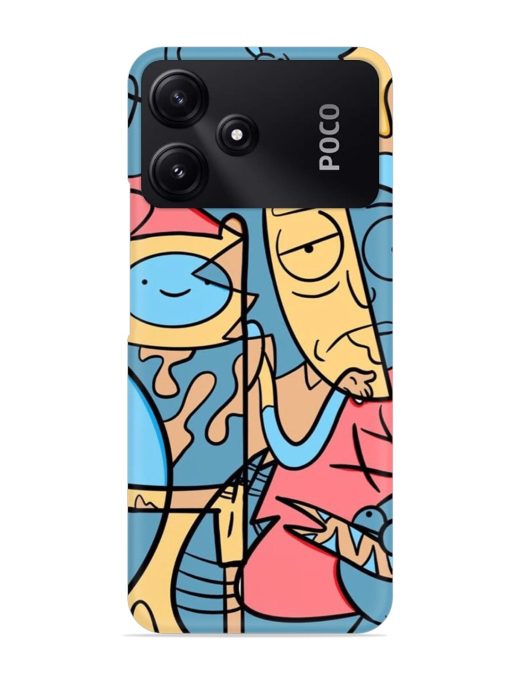 Silly Face Doodle Snap Case for Poco M6 Pro (5G)