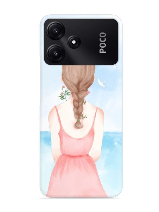 Watercolor Girl Vector Snap Case for Poco M6 Pro (5G) Zapvi