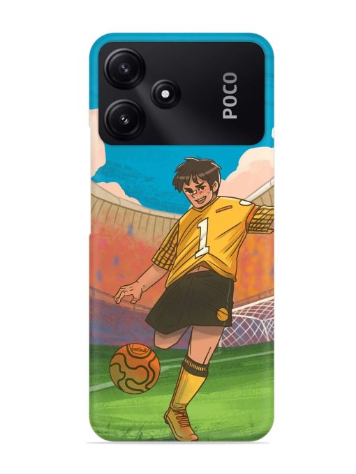 Soccer Kick Snap Case for Poco M6 Pro (5G) Zapvi