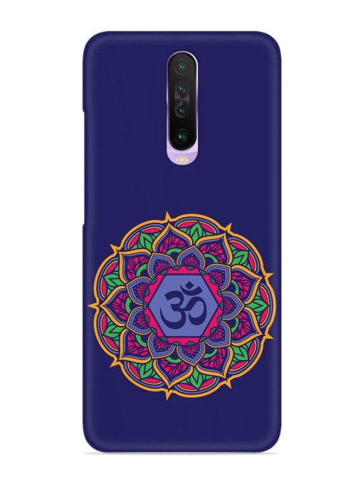 Om Mandala Art Blue Snap Case for Poco X2 Zapvi