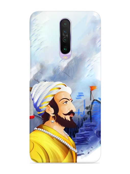 Shivaji Maharaj Color Paint Art Snap Case for Poco X2 Zapvi