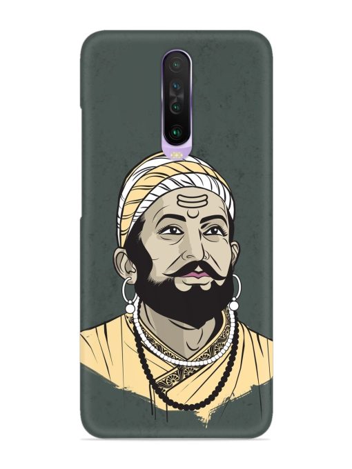 Shivaji Maharaj Vector Art Snap Case for Poco X2 Zapvi