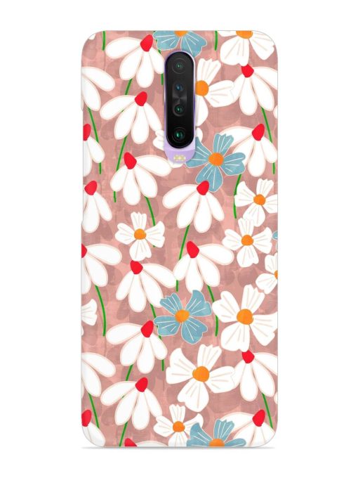 Abstract Petal Flowers Snap Case for Poco X2