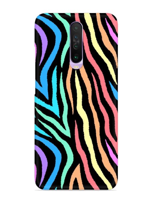 Colorful Abstract Zebra Snap Case for Poco X2 Zapvi