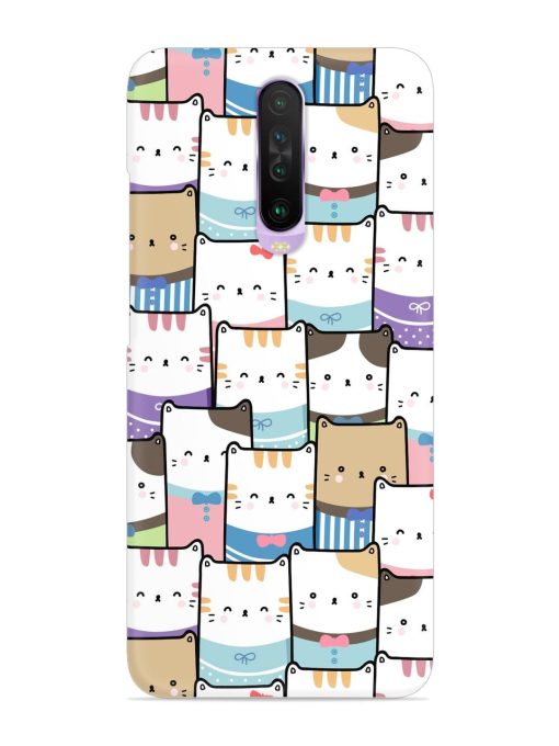 Cute Adorable Cat Snap Case for Poco X2