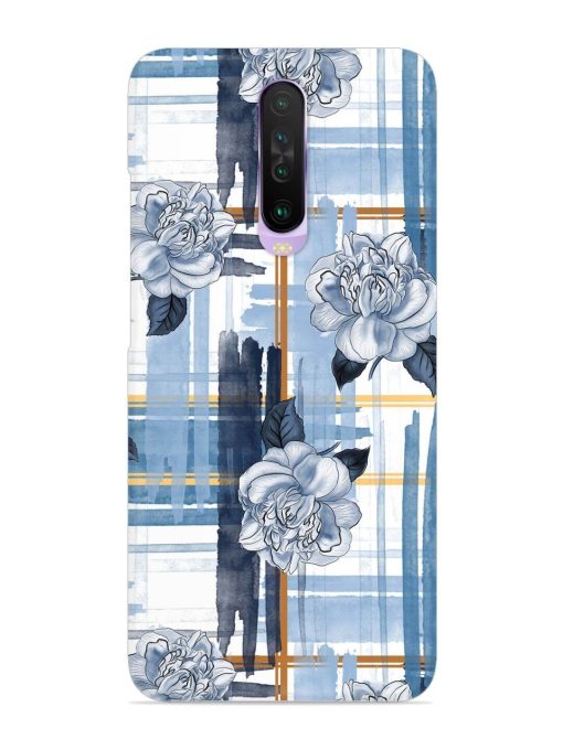 Watercolor Pattern Rose Snap Case for Poco X2 Zapvi