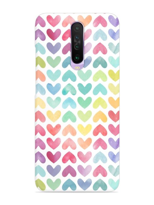 Seamless Colorful Watercolor Snap Case for Poco X2 Zapvi