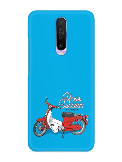 Motorcycles Image Vector Snap Case for Poco X2 Zapvi