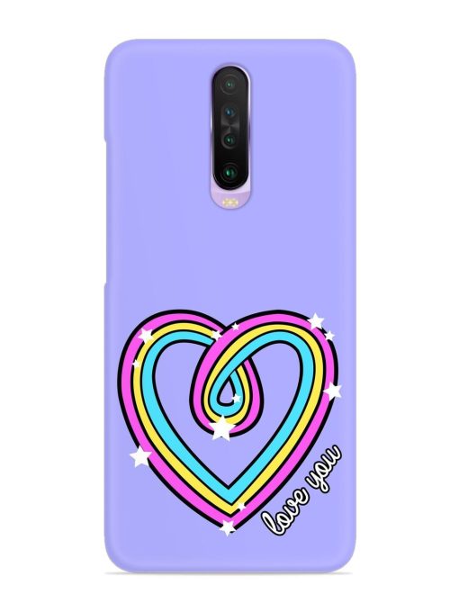 Colorful Rainbow Heart Snap Case for Poco X2 Zapvi