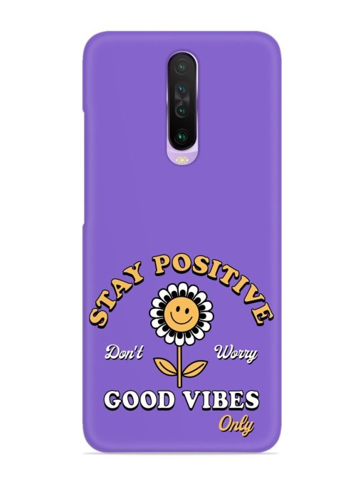 Retro Positive Flower Snap Case for Poco X2 Zapvi