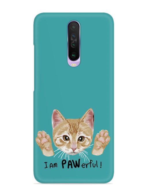 Typography Slogan Cat Snap Case for Poco X2 Zapvi