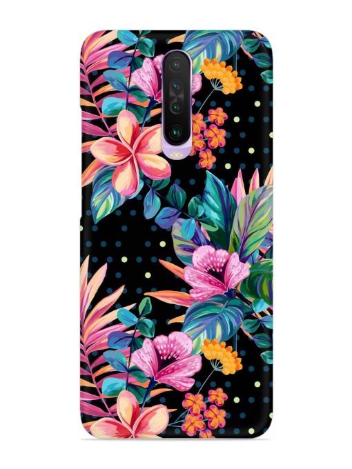 Seamless Floral Pattern Snap Case for Poco X2 Zapvi