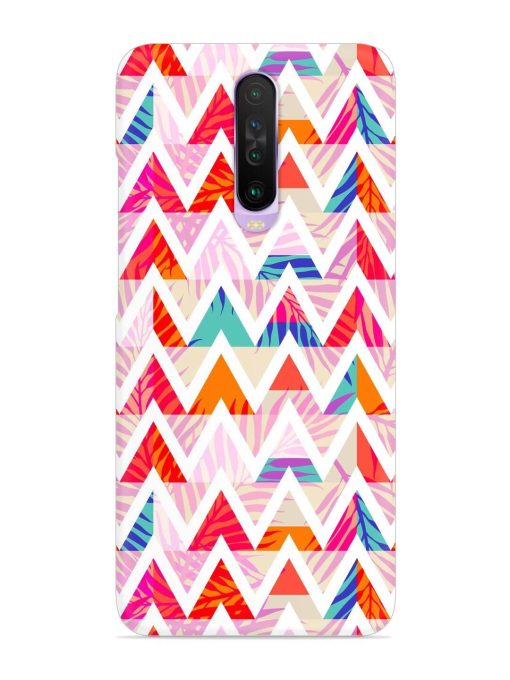 Abstract Triangle Background Snap Case for Poco X2 Zapvi