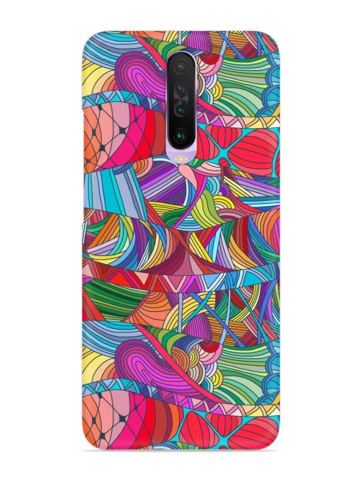 Seamless Patterns Hand Drawn Snap Case for Poco X2 Zapvi