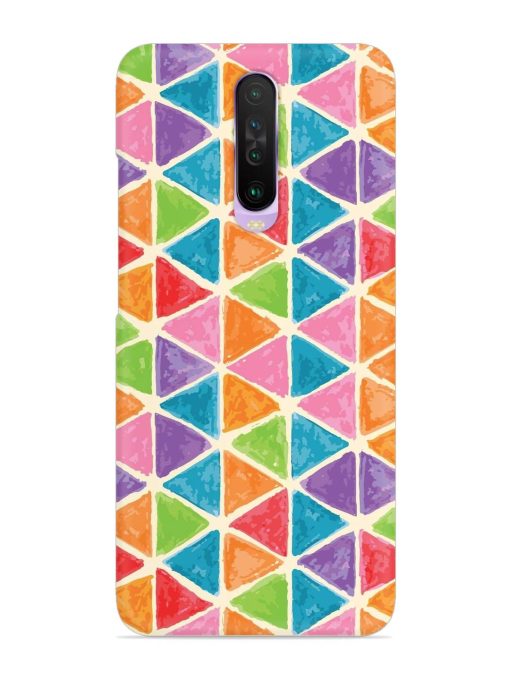 Seamless Colorful Isometric Snap Case for Poco X2 Zapvi