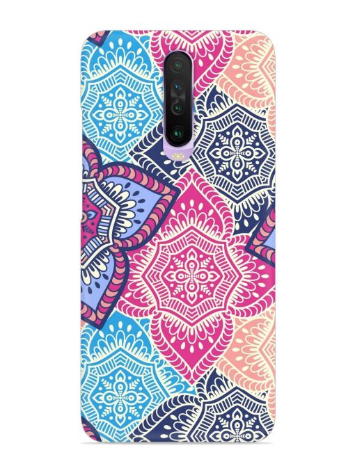 Ethnic Floral Seamless Snap Case for Poco X2 Zapvi