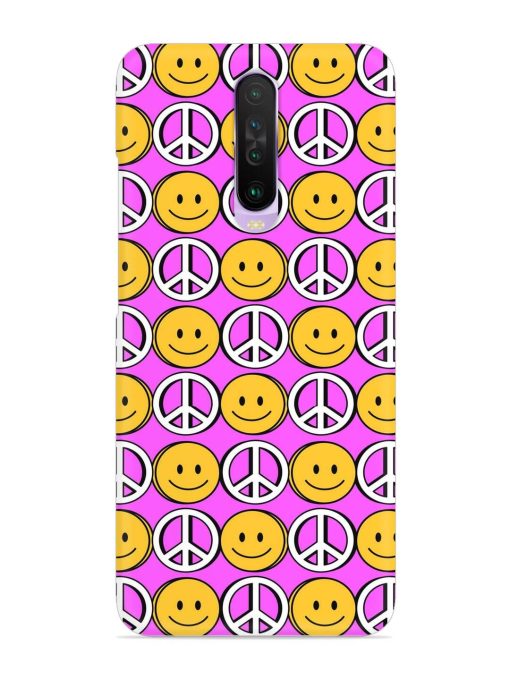 Smiley Face Peace Snap Case for Poco X2