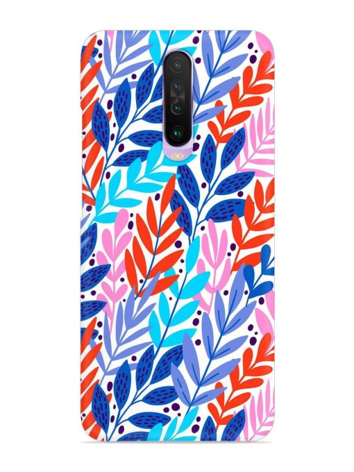 Bright Floral Tropical Snap Case for Poco X2 Zapvi