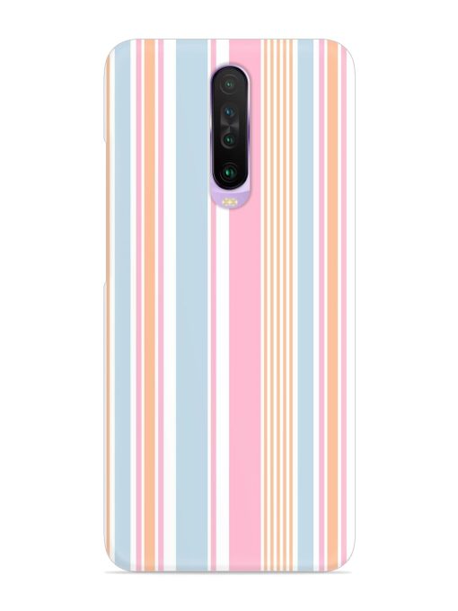 Stripe Seamless Pattern Snap Case for Poco X2