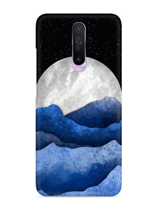 Full Moon Mountain Vector Snap Case for Poco X2 Zapvi